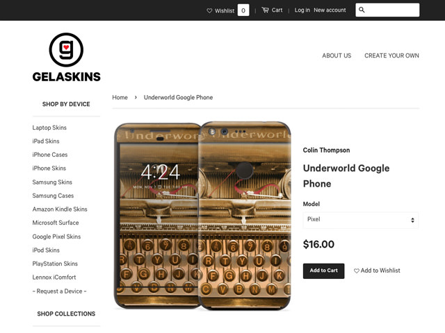 スキンシールGELASKINS