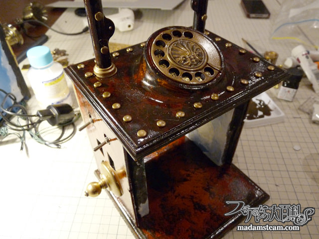 Steampunk telephone