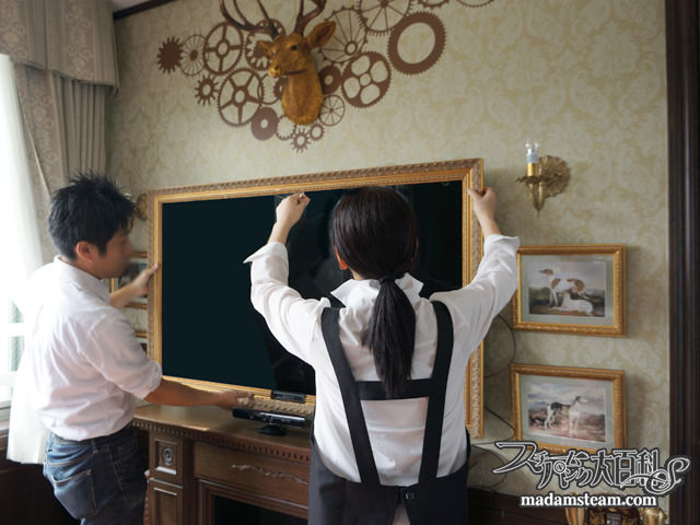 アンティークテレビ額