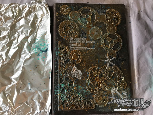 スチームパンク風ジブン手帳カバー