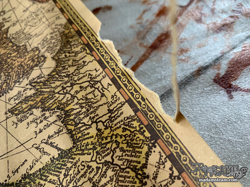 蝋引きの宝の地図の作り方